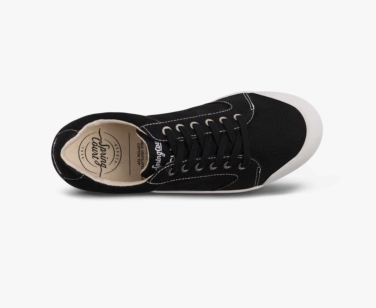 Spring Court C2 CANVAS Men's Trainers Black | South Africa-04GXONQCD